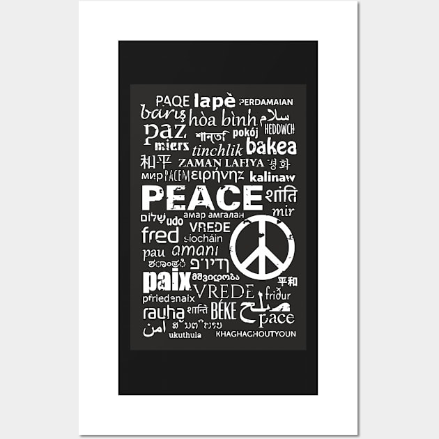 PEACE has many expressions Wall Art by GourangaStore